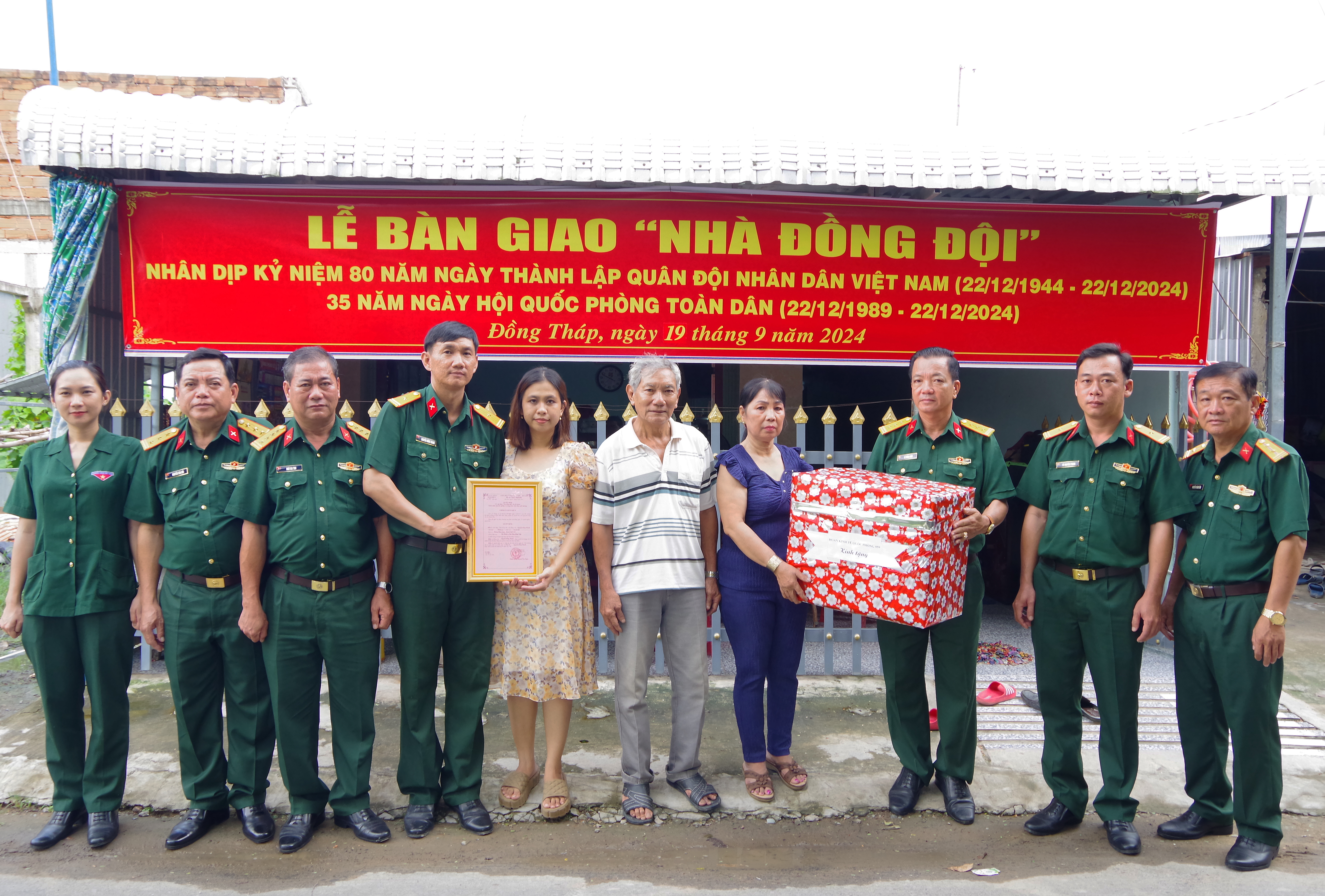 LỄ BÀN GIAO "NHÀ ĐỒNG ĐỘI"